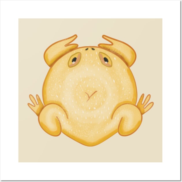 Sesame Bagel Toad Wall Art by lil cryptids